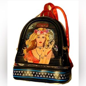 Nicole Lee USA Black Purse Hat Backpack Bag Hollywood 2004